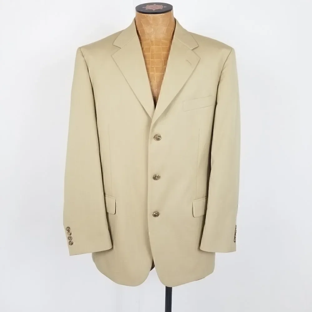 Brooks Brothers Brookscool Poplin Khaki Sport Coat